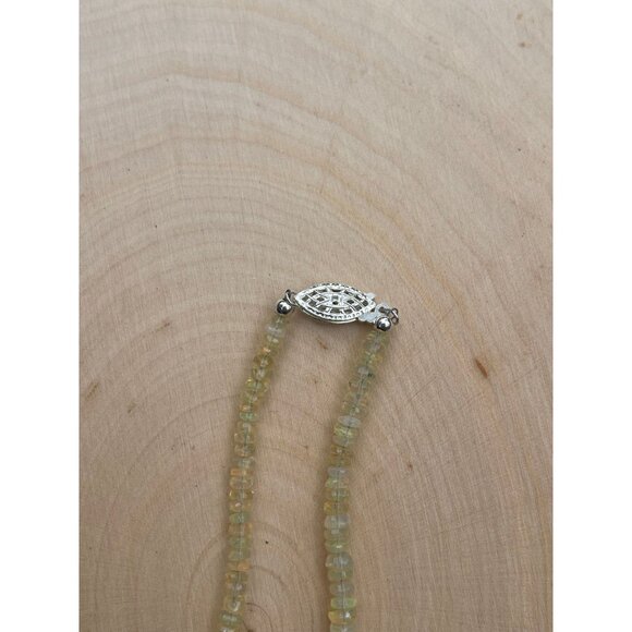 Opal Strand Necklace - Sterling Silver Clasp - Hand Strung - Opal Bead Necklace - Picture 4 of 5
